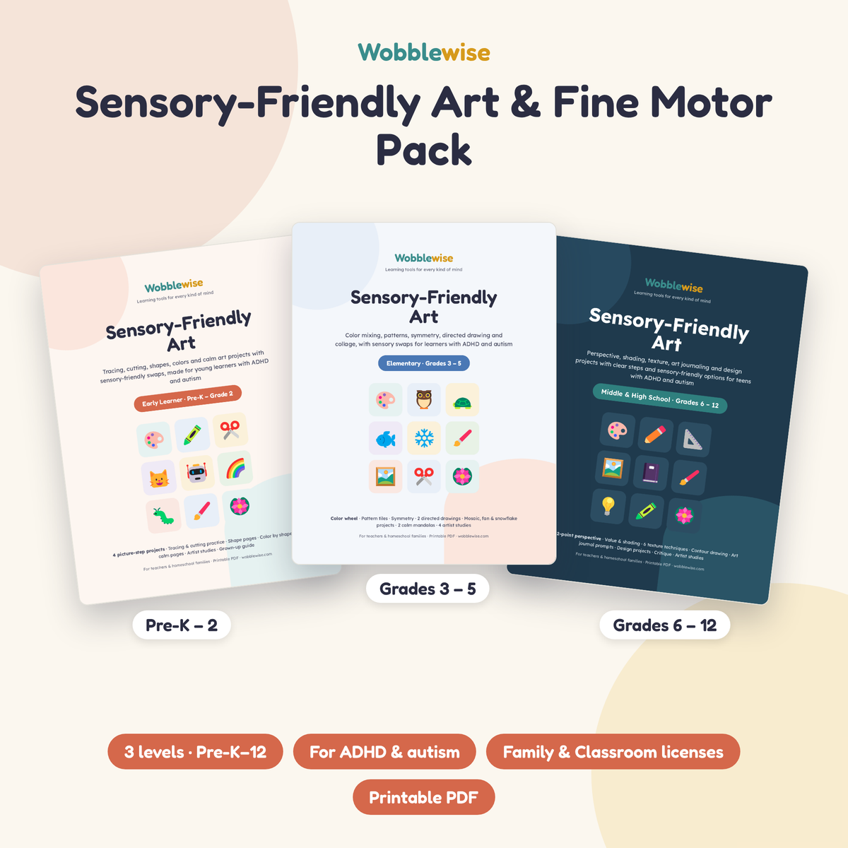 Sensory-Friendly Art & Fine Motor Pack